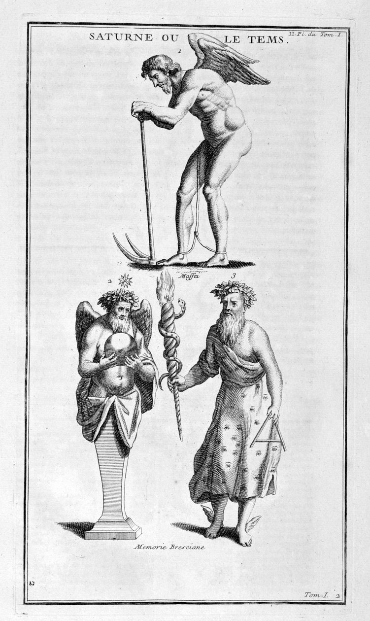 Saturn, 1757. av Bernard de Montfaucon