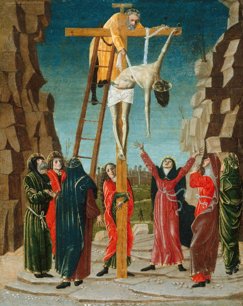 Nedstigningen fra korset, ca. 1485. av Bernardino Butinone