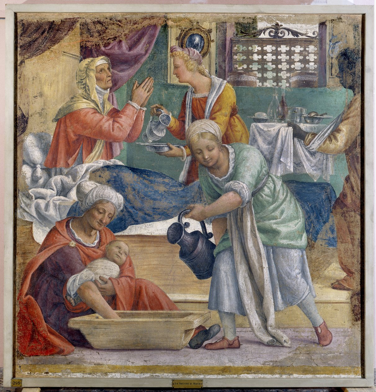 Jomfruens fødsel av Bernardino Luini