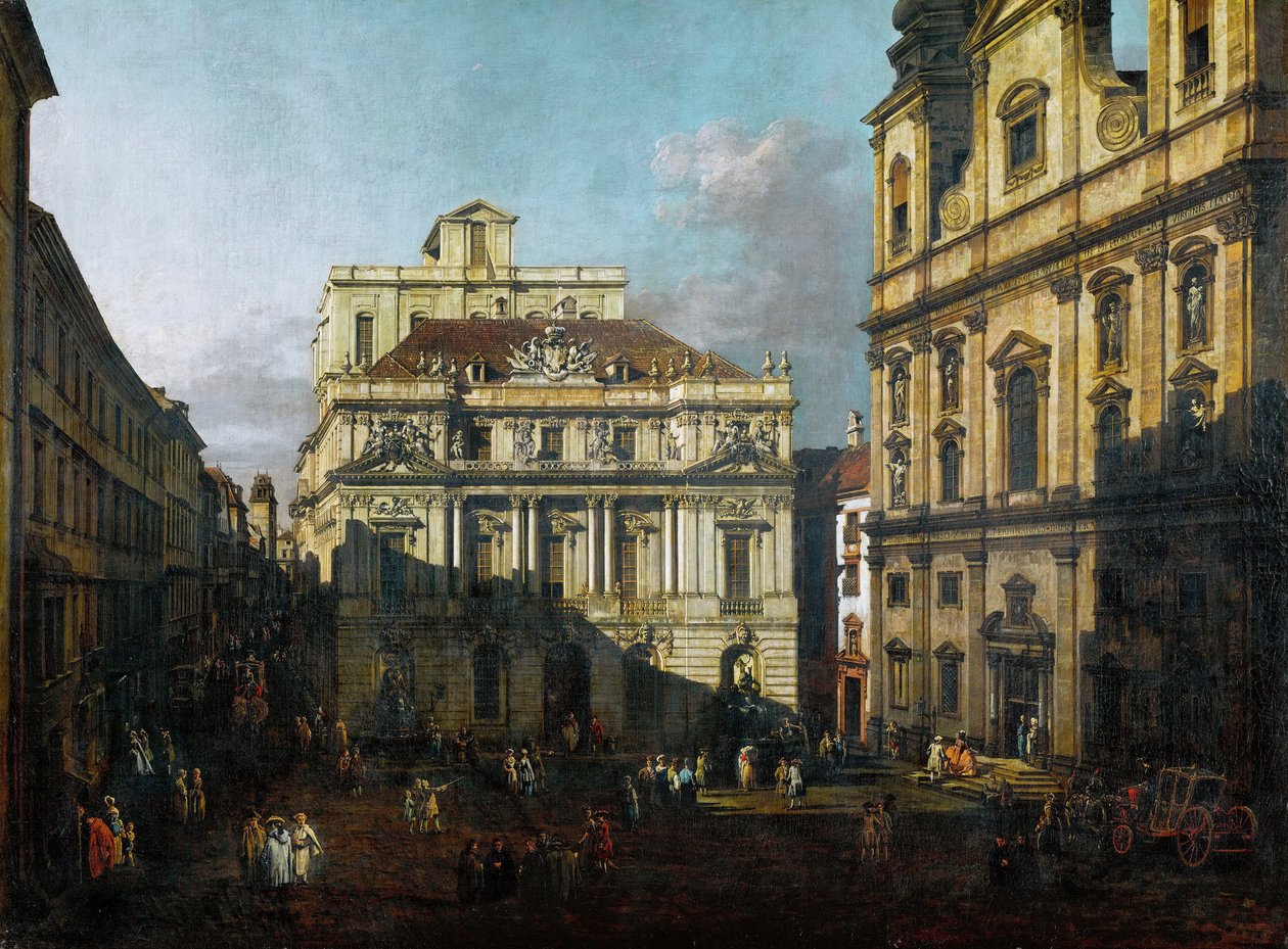 Plass foran universitetet av Bernardo Bellotto