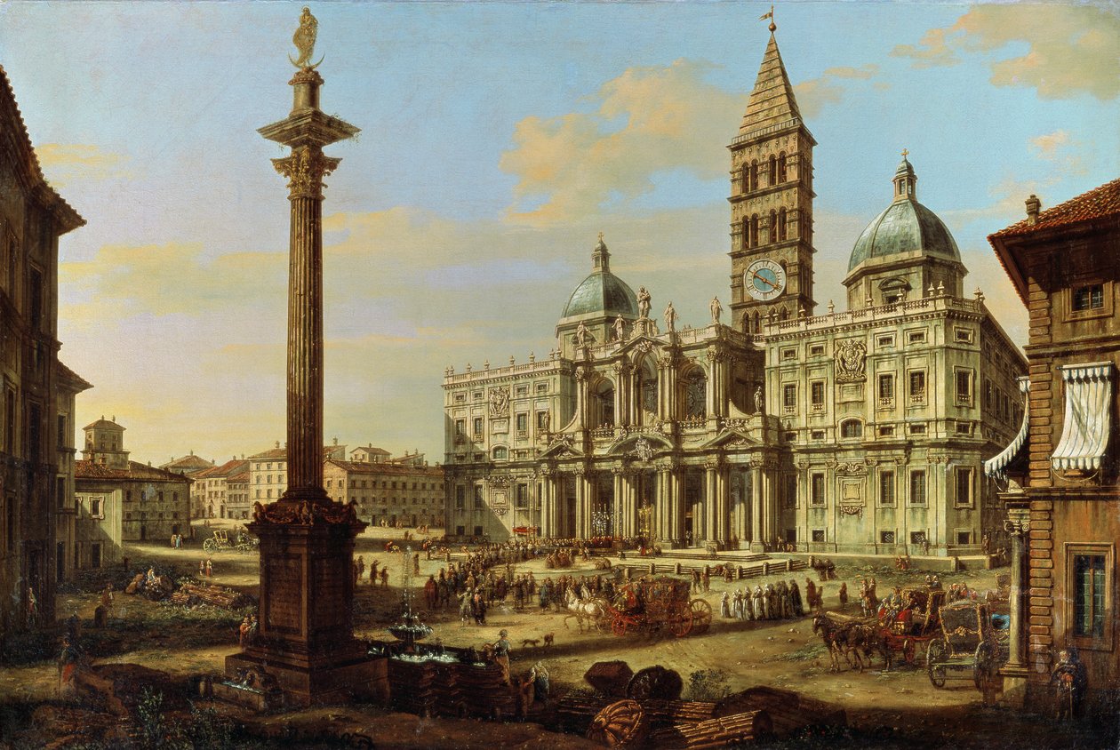 Santa Maria Maggiore, Roma, 1739 av Bernardo Bellotto