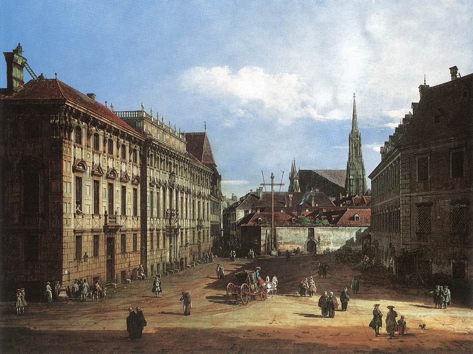 Wien, Lobkowitzplatz av Bernardo Bellotto