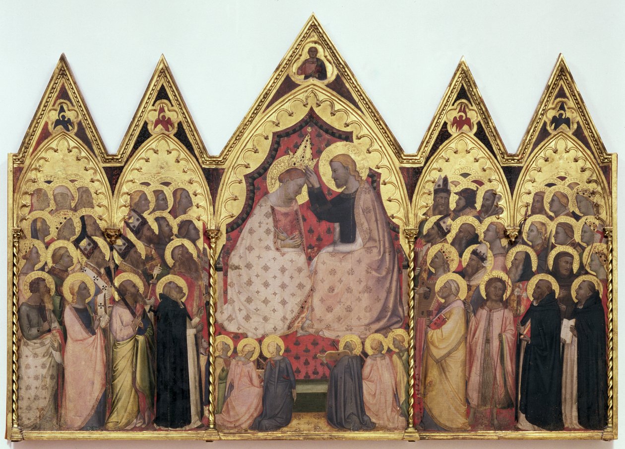 Jomfruens kroning (tempera på panel) av Bernardo Daddi