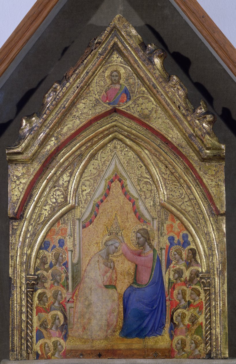 The Coronation of the Virgin (tempera på panel) av Bernardo Daddi