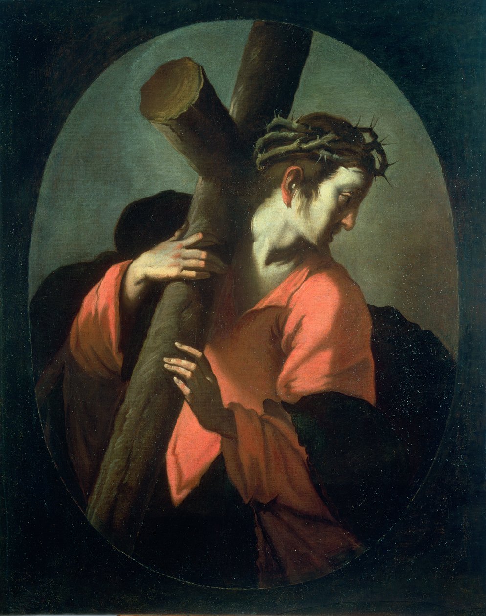 Kristus som bærer korset, ca. 1608-09 av Bernardo Strozzi