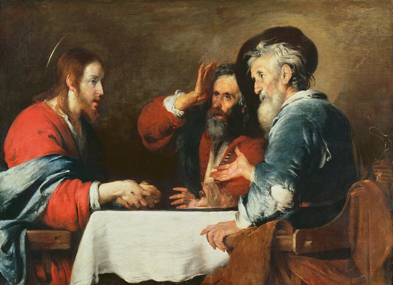 Kveldsmat på Emmaus av Bernardo Strozzi