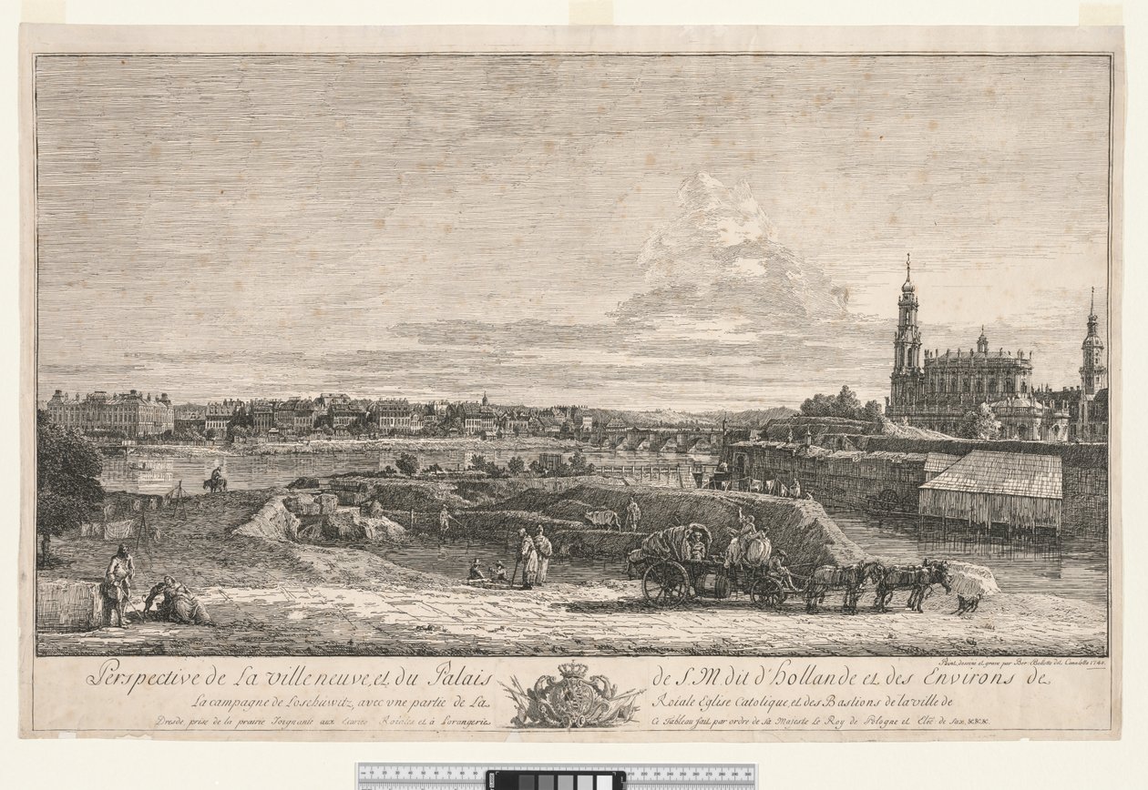 Utsikt over Dresden av Bernardo Bellotto