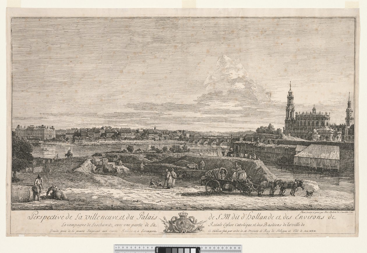 Utsikt over Dresden, 1748. av Bernardo Bellotto