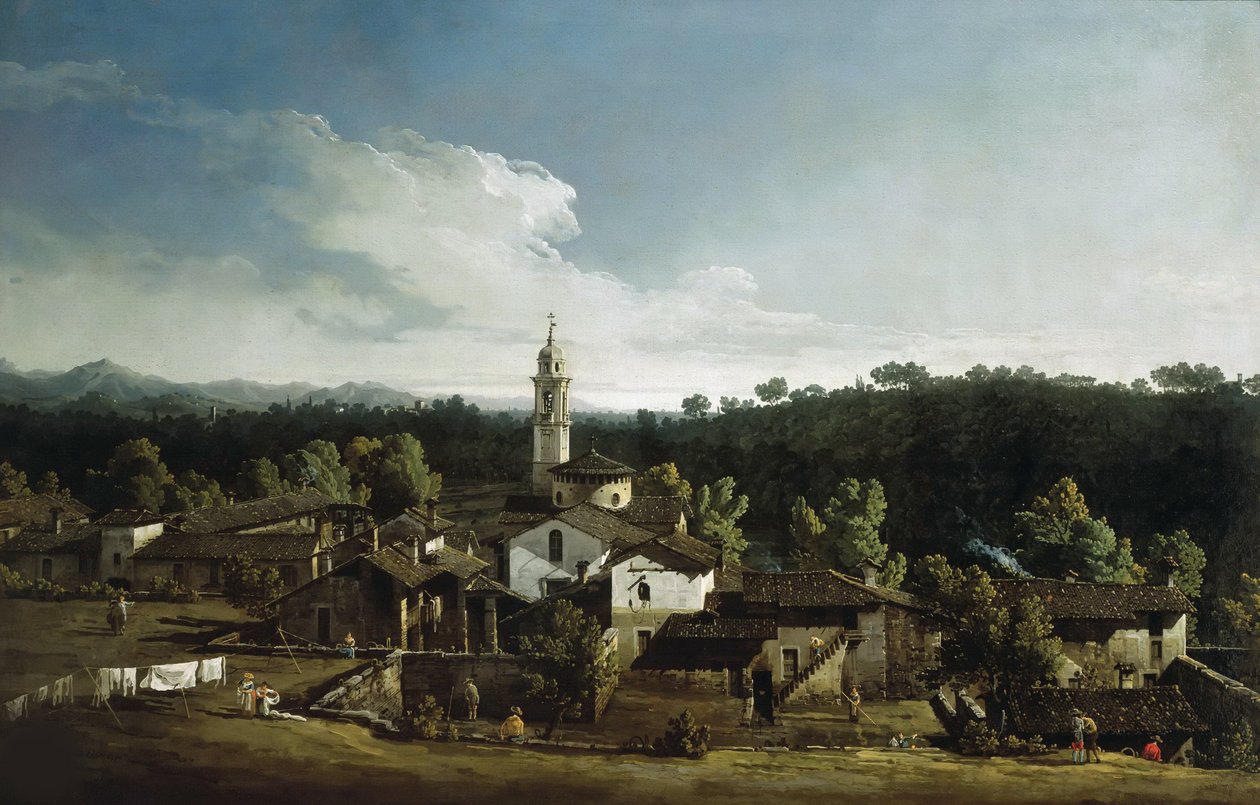 Utsikt over Gazzada, 1744. av Bernardo Bellotto