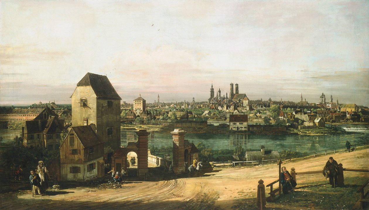 Utsikt over München, ca. 1761. av Bernardo Bellotto