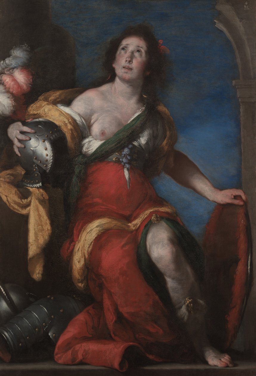 Allegorisk figur, ca. 1636 (olje på lerret) av Bernardo Strozzi