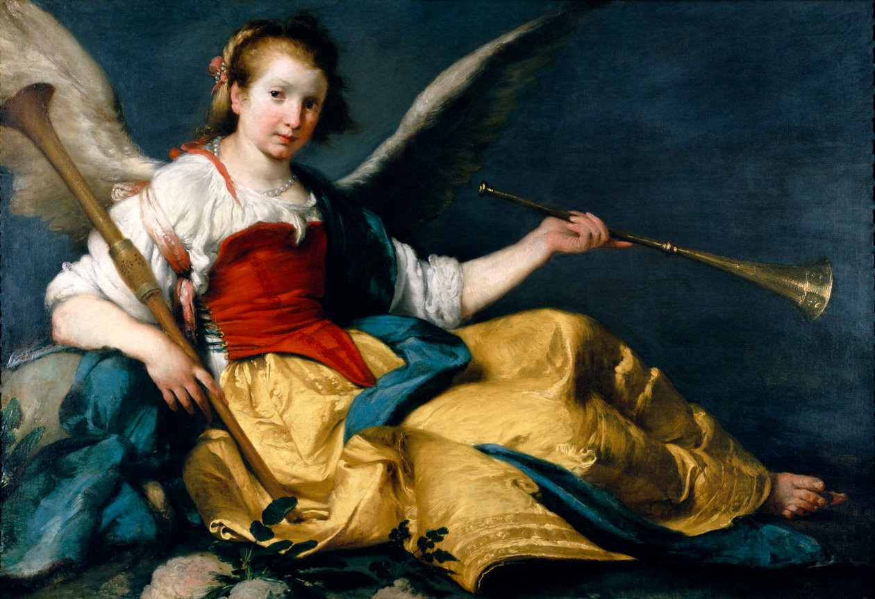 En allegori om berømmelse av Bernardo Strozzi
