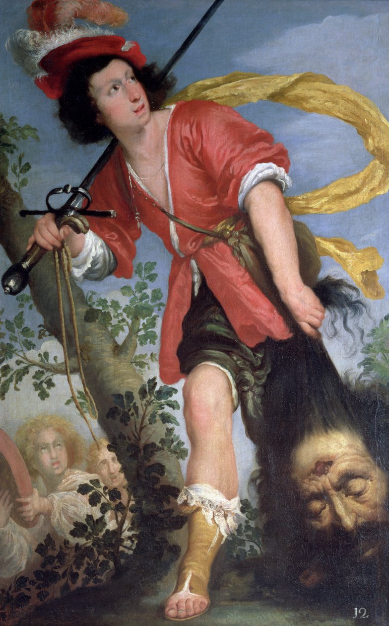 David med Goliats hode av Bernardo Strozzi