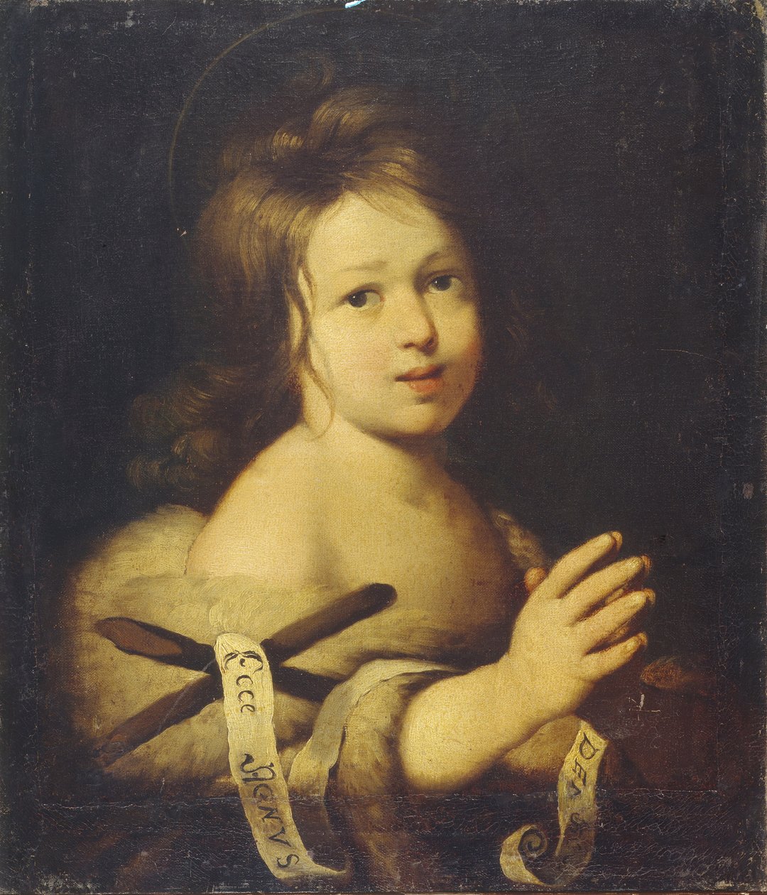 Døperen Johannes som barn av Bernardo Strozzi
