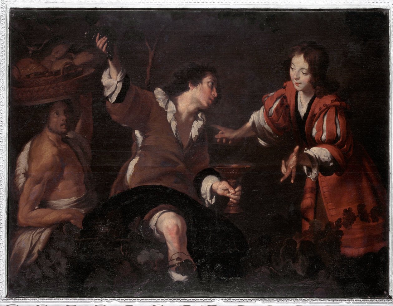 Joseph tolker drømmene (olje på lerret av Bernardo Strozzi
