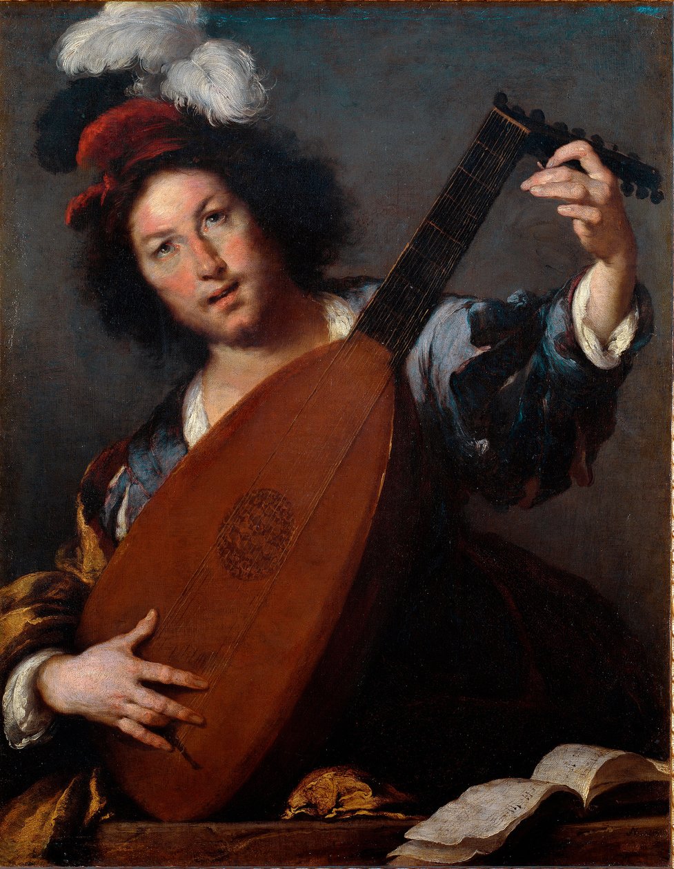 Lutespiller av Bernardo Strozzi