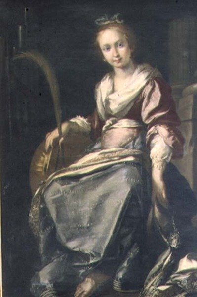 St. Cecilia av Bernardo Strozzi