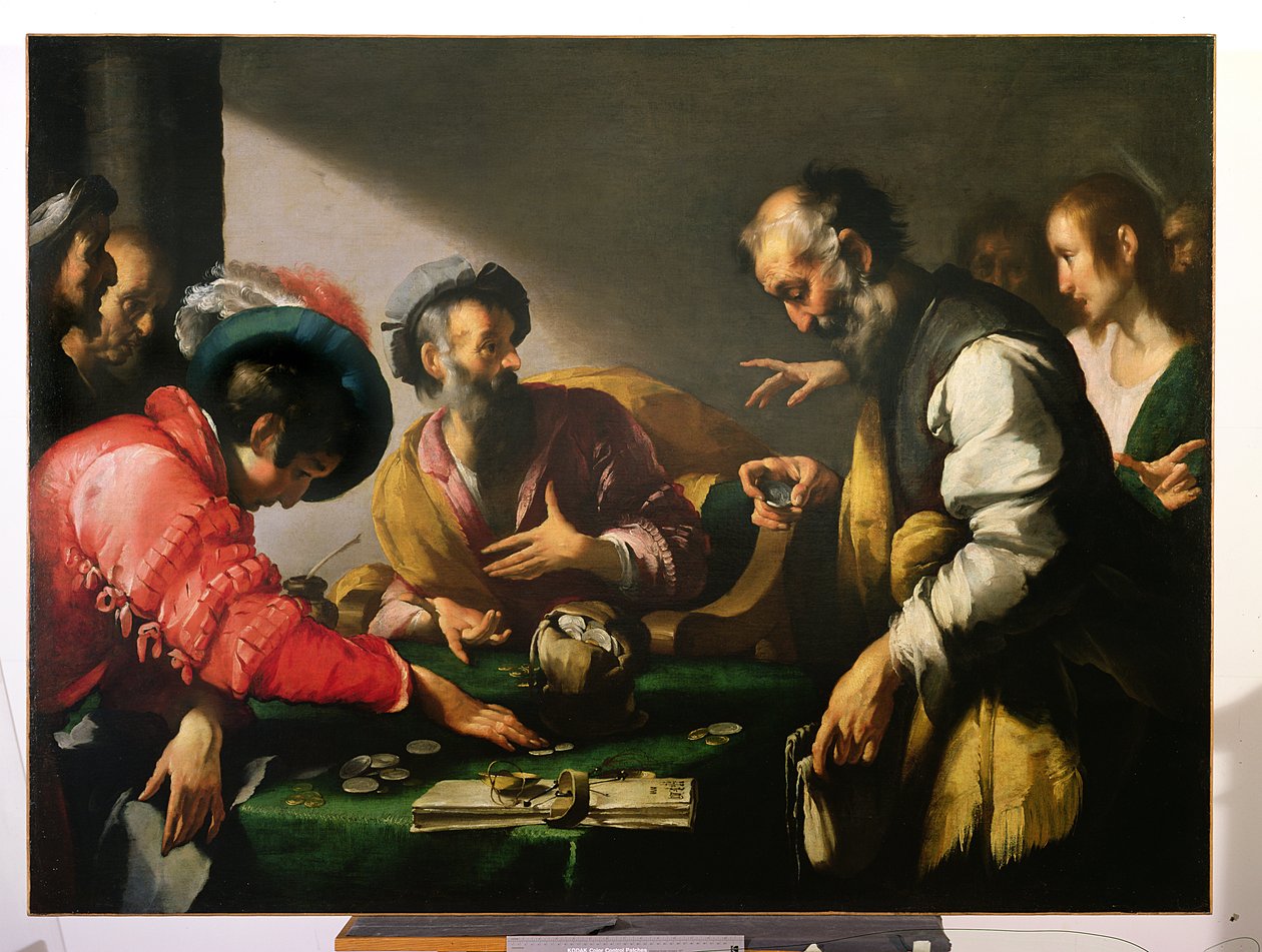 The Call of St Matthew, ca.1620 av Bernardo Strozzi