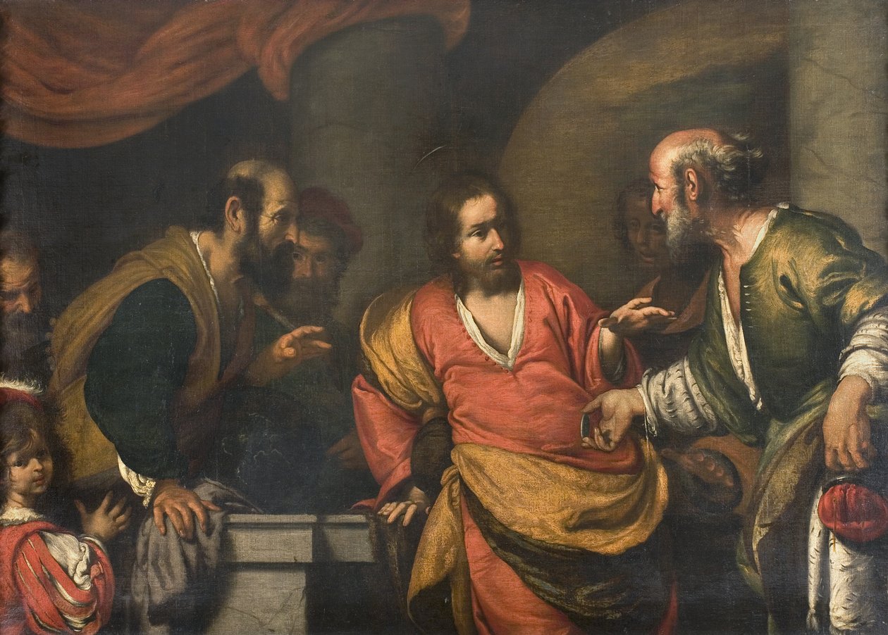 The Tribute Money, ca. 1631 av Bernardo Strozzi