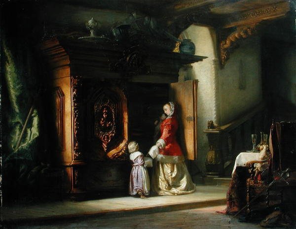 Interiør, 1853 av Bernhard Mohrhagen