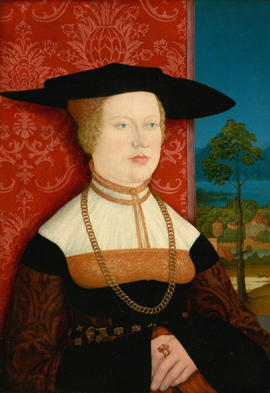 Margarethe Vöhlin, 1527. av Bernhard Strigel