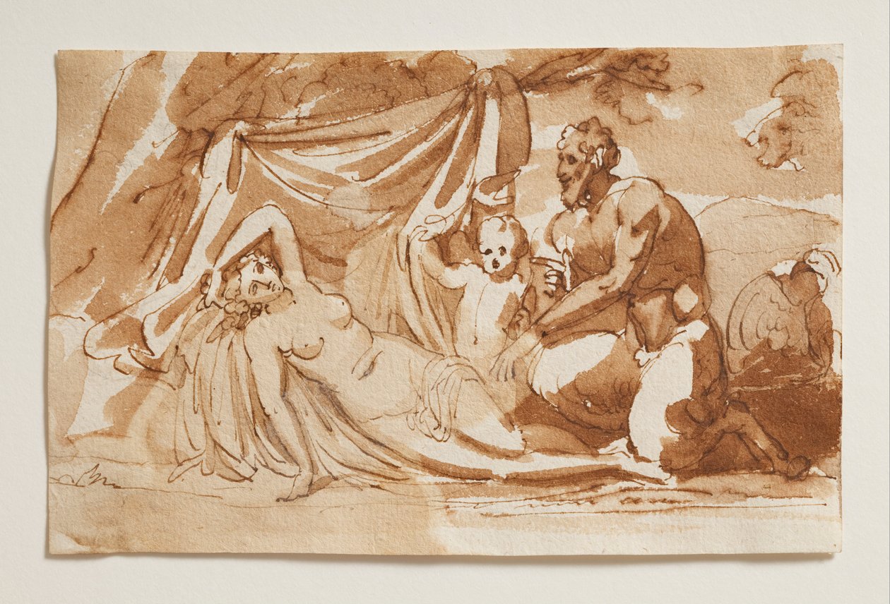 Jupiter som Satyr og Antiope av Bertel Thorvaldsen