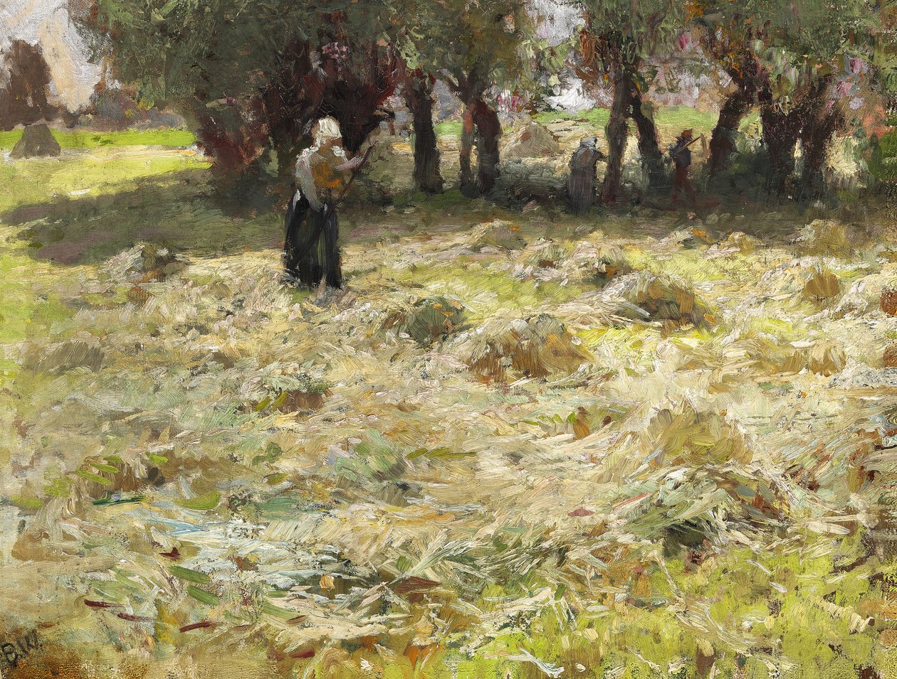 Høyet er snudd av Bertha Wegmann