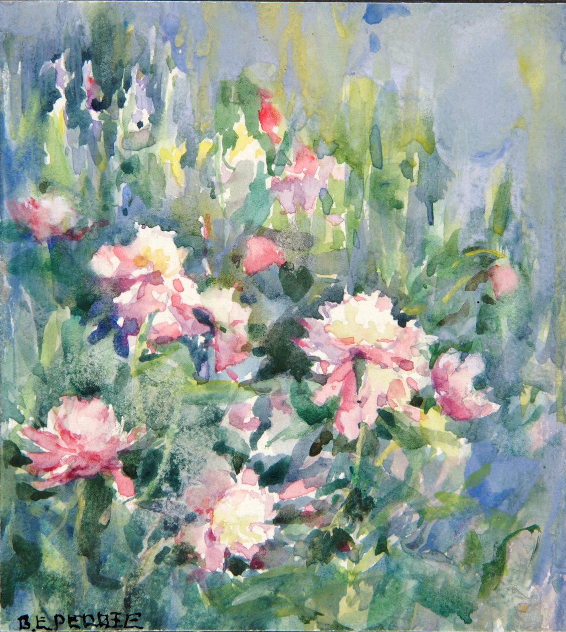 Blomster uten tittel, 1916. av Bertha Eversfield Perrie