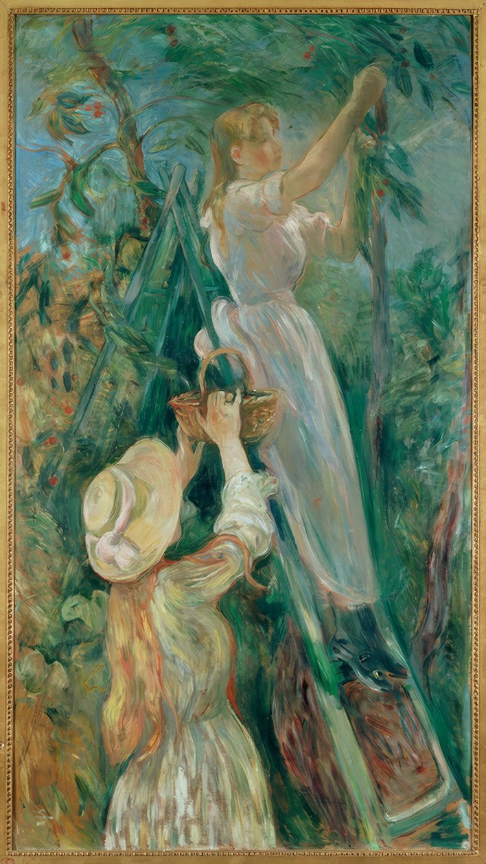 Kirsebærplukkerne av Berthe Morisot