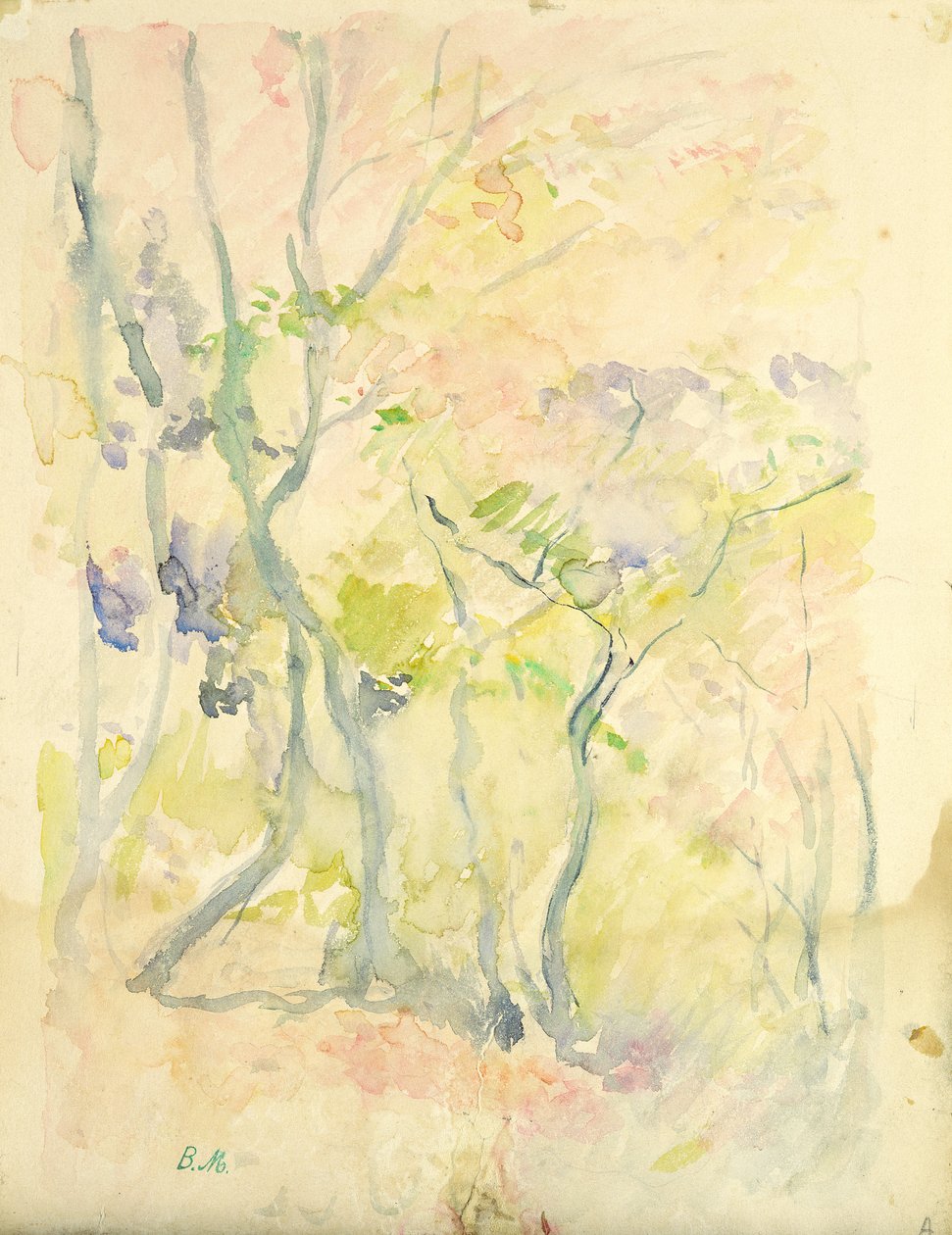 Skog i Fontainebleau, 1893 av Berthe Morisot