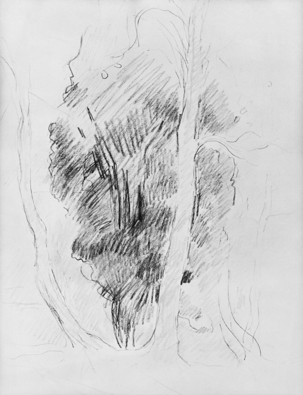 Studie av trær, 1893 av Berthe Morisot