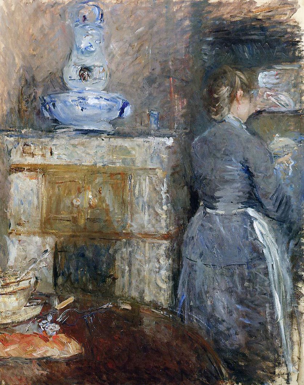 Rouarts spisestue, 1880 av Berthe Morisot