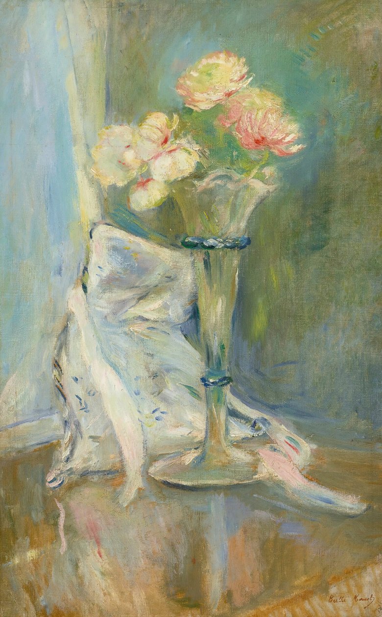 Rosa anemoner, 1891. av Berthe Morisot