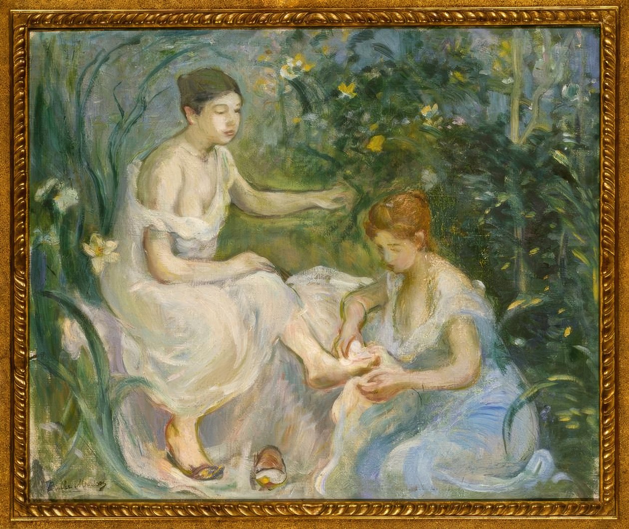 B. Morisot, The Bath / Painting, 1894 av Berthe Morisot