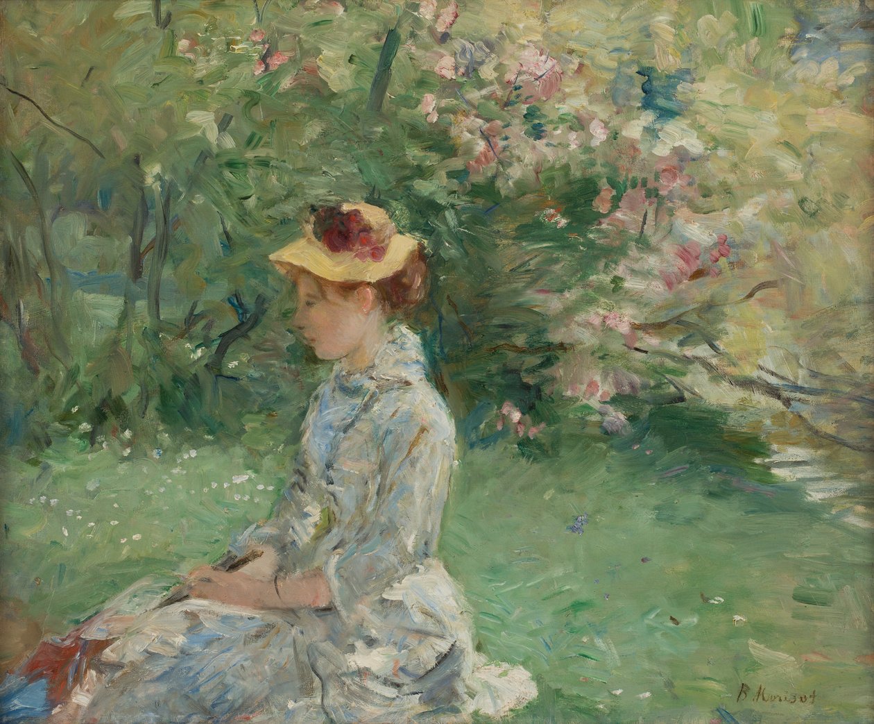 Friluftsstudie, eller På øya av Berthe Morisot