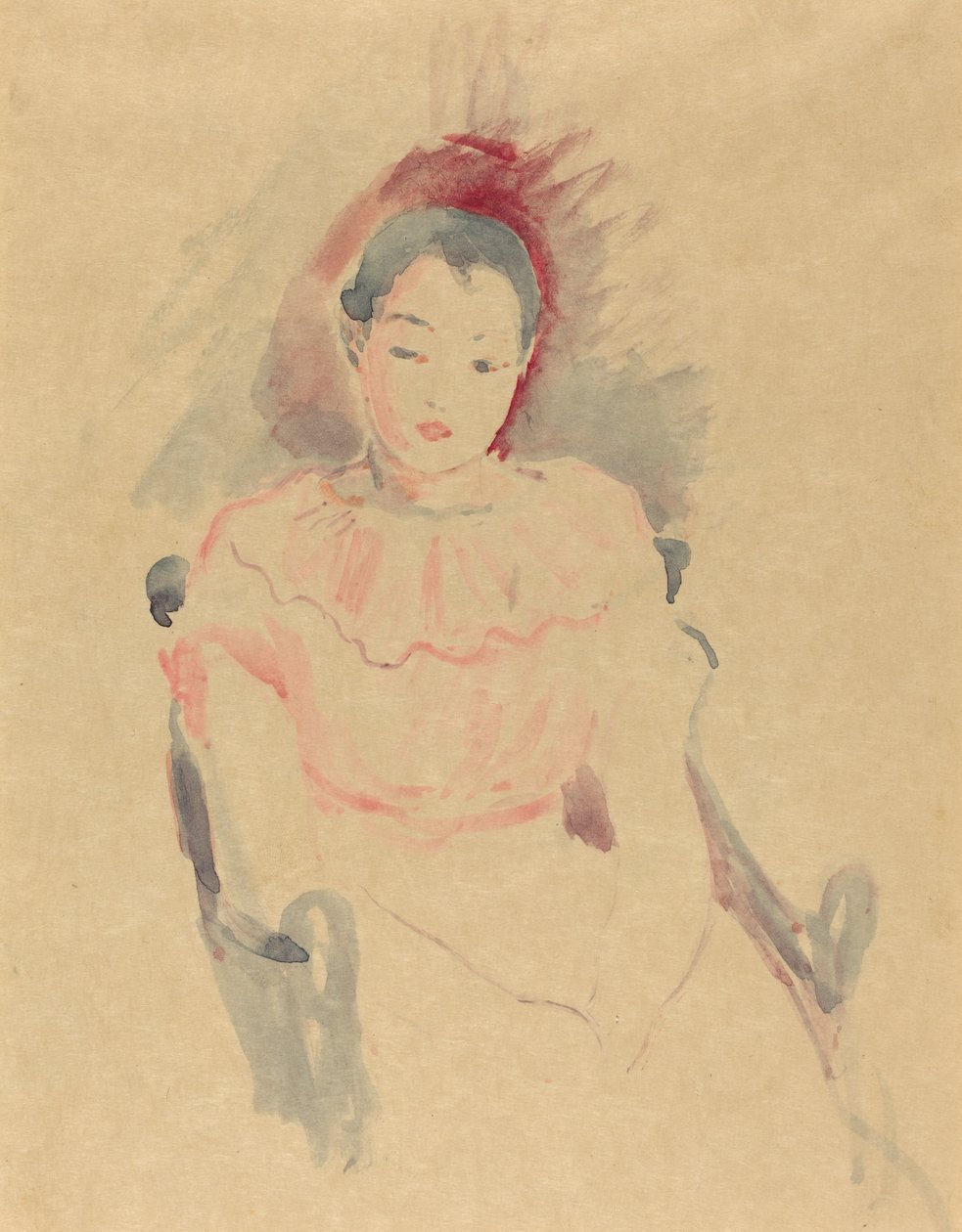 Sittende jente av Berthe Morisot