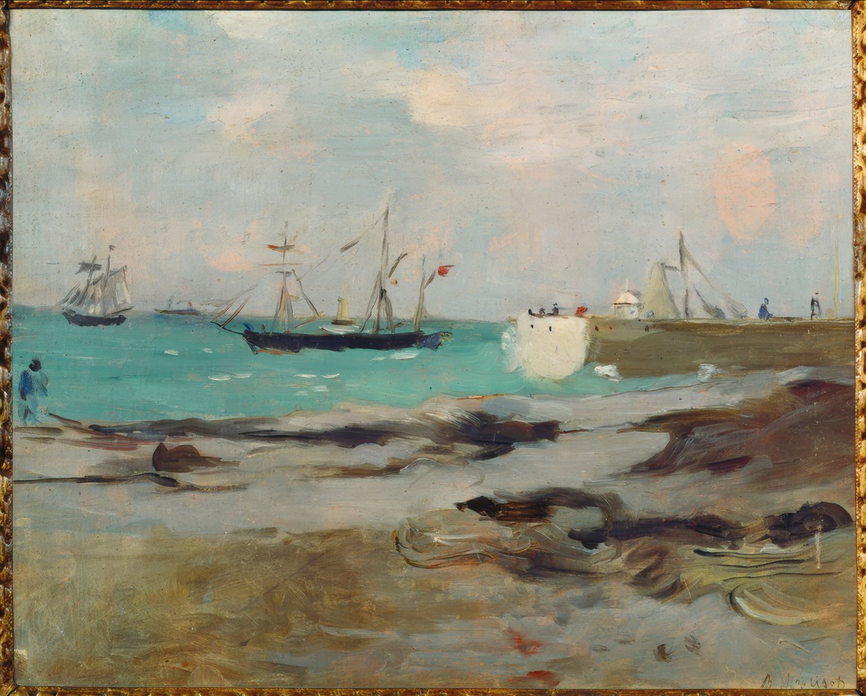Hafeneinfahrt i Boulogne av Berthe Morisot