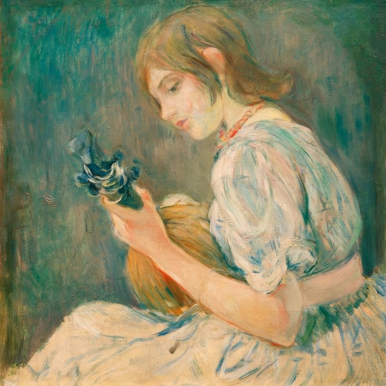 Mandolinen av Berthe Morisot