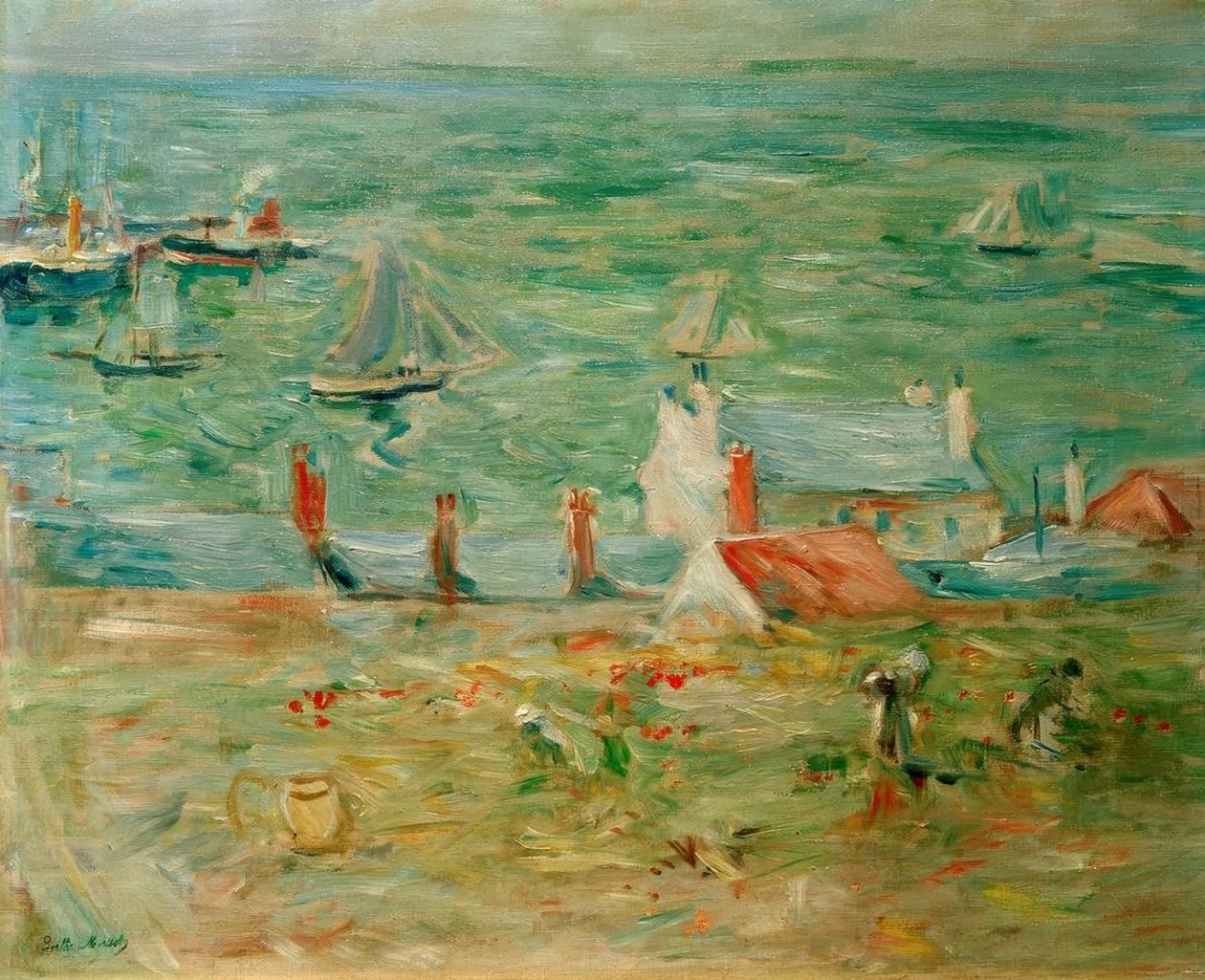 Havnen i Gorey av Berthe Morisot