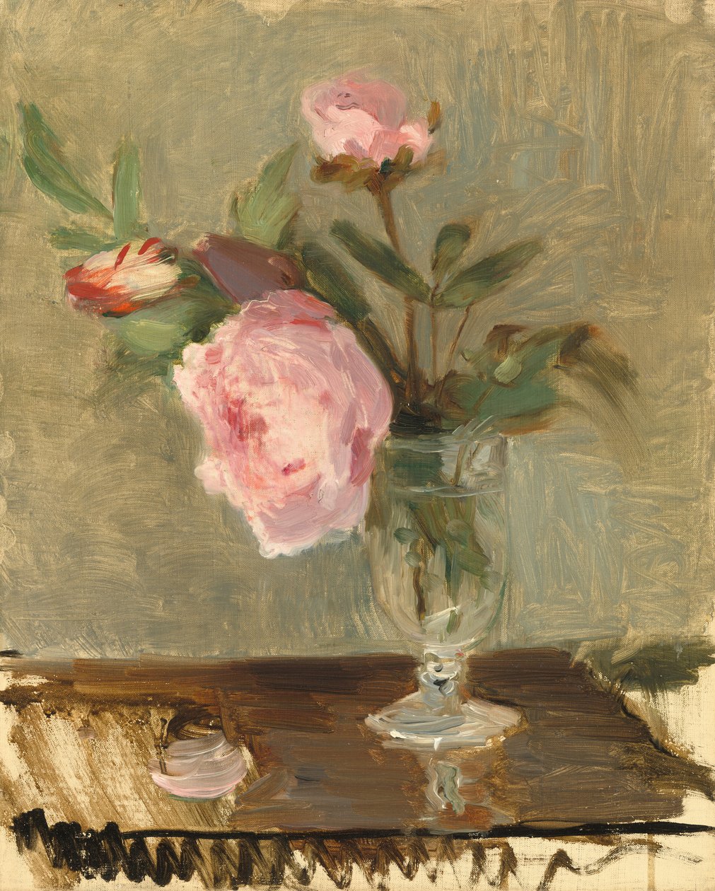 Peoner, ca. 1869. av Berthe Morisot