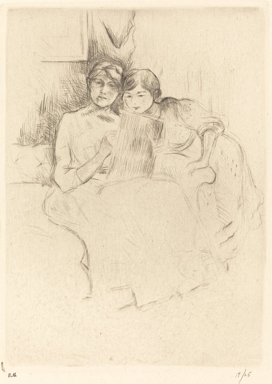 Tegneleksjonen, 18881890. av Berthe Morisot