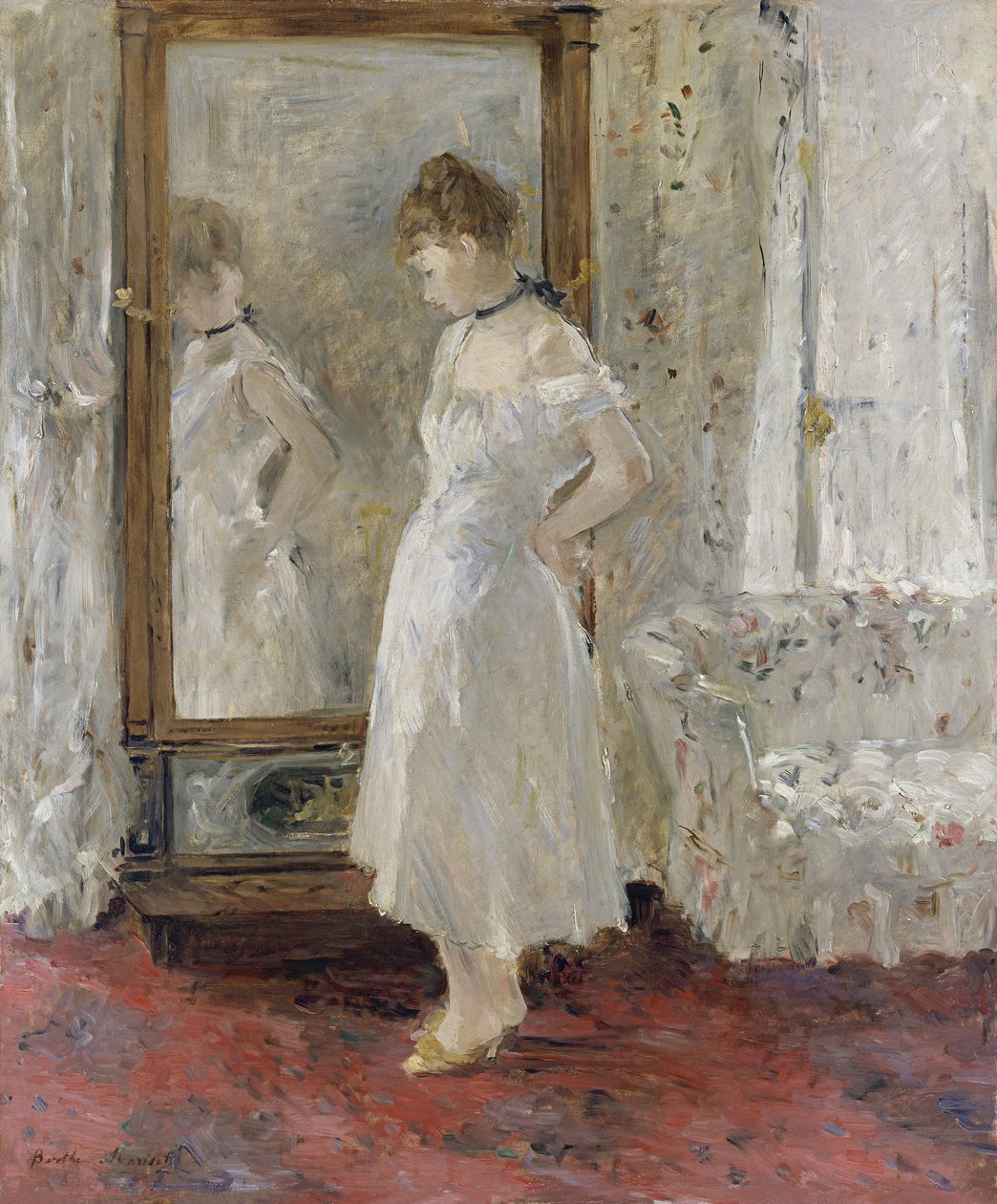Cheval glasset, 1876 av Berthe Morisot