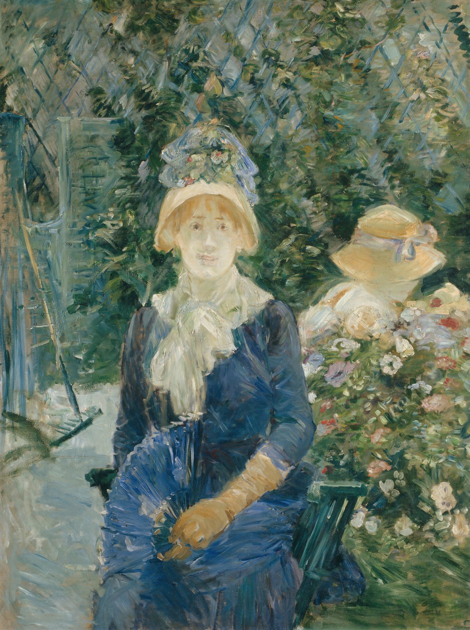 Kvinne i en hage, 188283. av Berthe Morisot