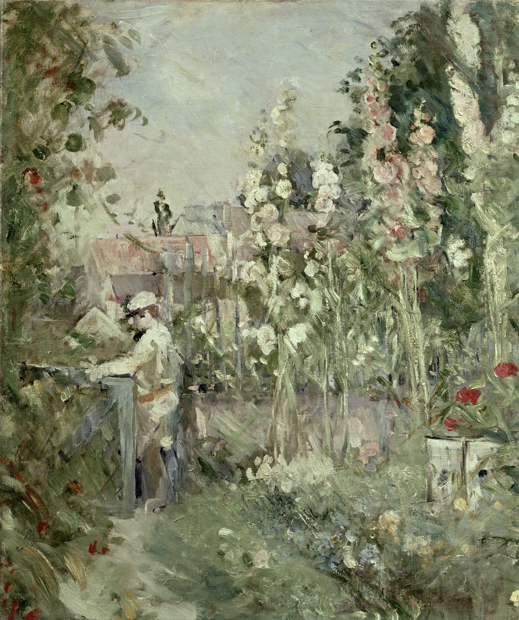 Ung gutt i stokkroser av Berthe Morisot