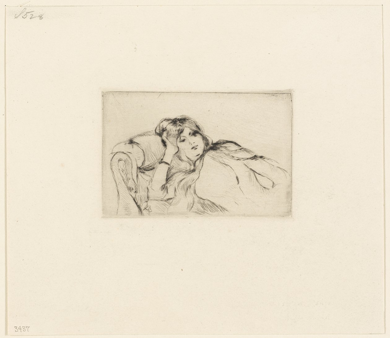 Ung kvinne i hvile av Berthe Morisot