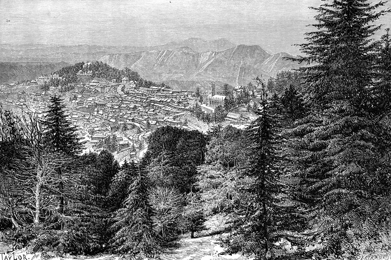 Simla, India, 1895. av Auguste Bertrand