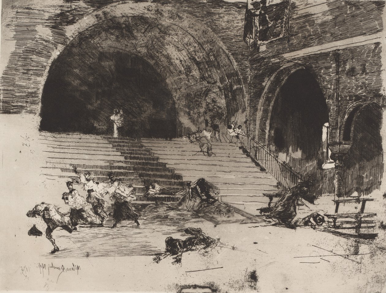 Et mirakel Un Miracle, 1874. av Bianchi Mose