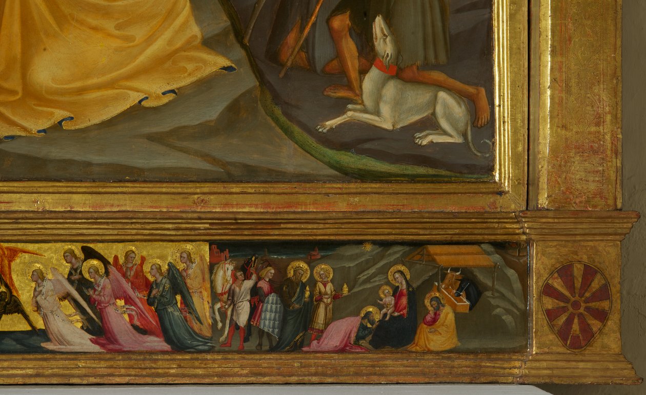 Detalj fra Nativity (tempera på tre) av Bicci di Lorenzo