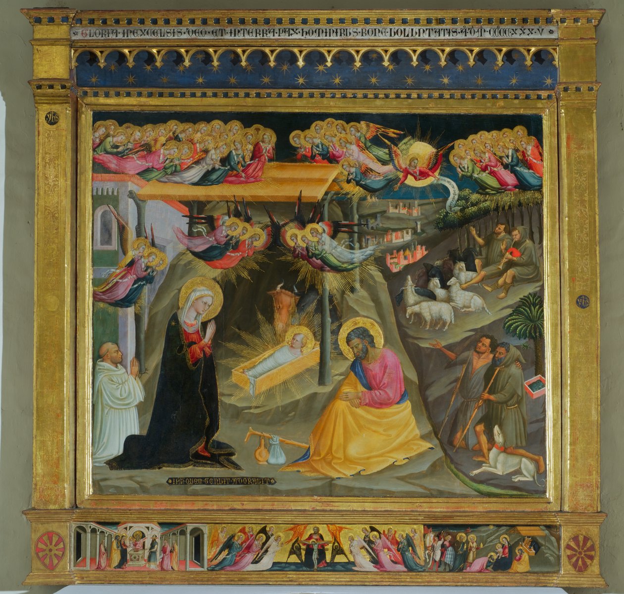 Fødsel (tempera på tre) av Bicci di Lorenzo