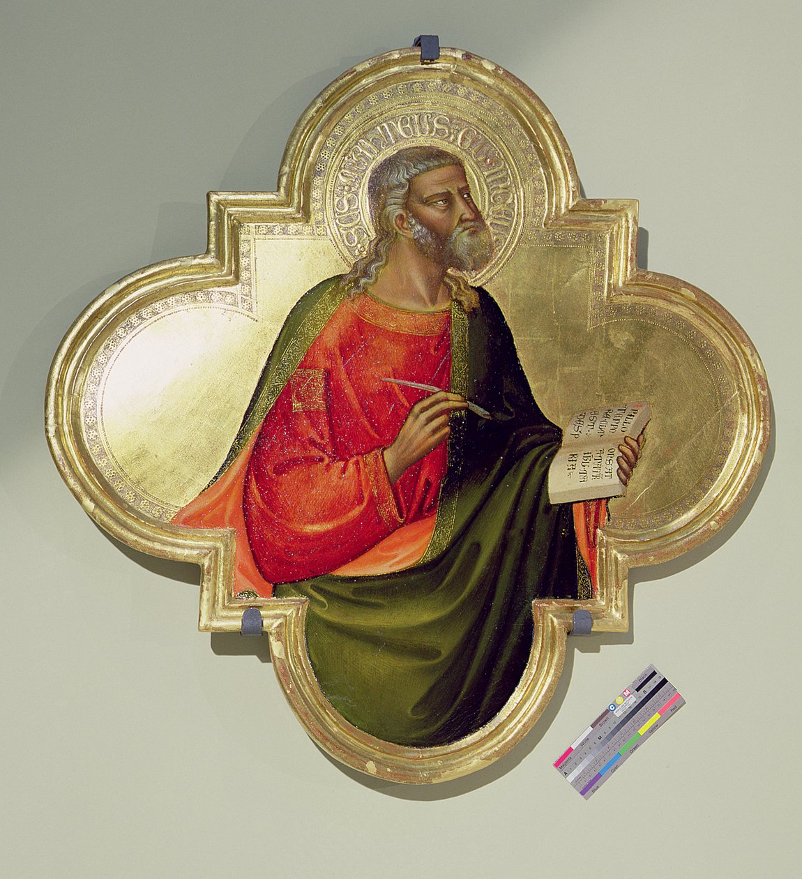 St. Mark (tempera og bladgull på panel) av Bicci di Lorenzo